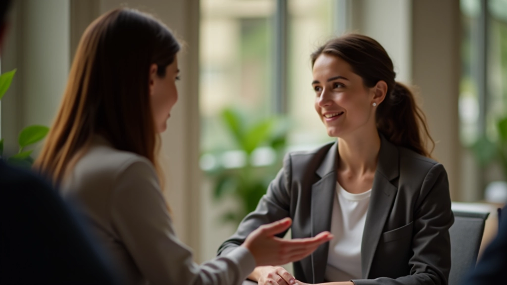 Deux personnes engagées dans une écoute active attentive, environnement calme et respectueux